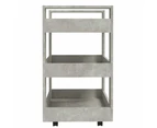 vidaXL Kitchen Trolley Concrete Grey 60x45x80 cm Engineered Wood