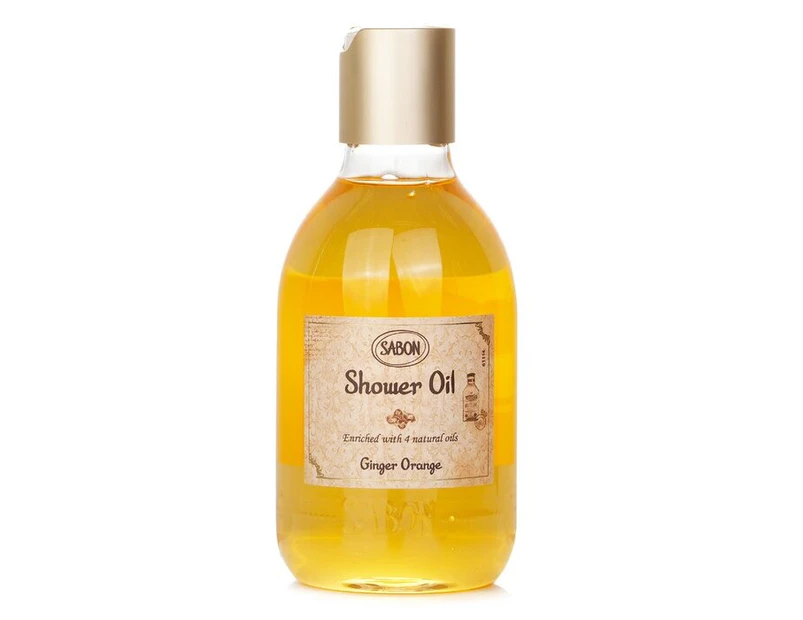 Sabon Shower Oil  Ginger Orange (Plastic Bottle) 300ml/10.5oz