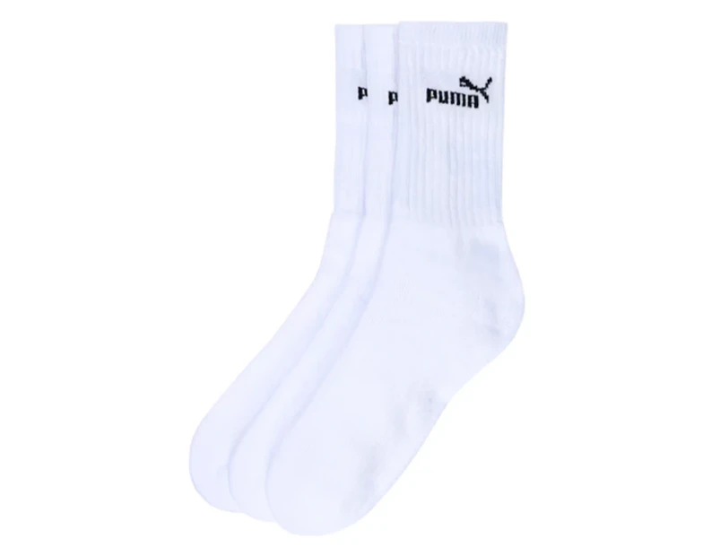 Puma Elements Crew Socks 3-Pack - White