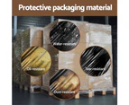 500mm x 400m Stretch Film Pallet Shrink Wrap 5 Rolls Package Use Plastic Black