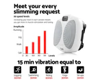 Everfit Vibration Machine Vertical Rhythm Platform Resistance Rope Home Workout