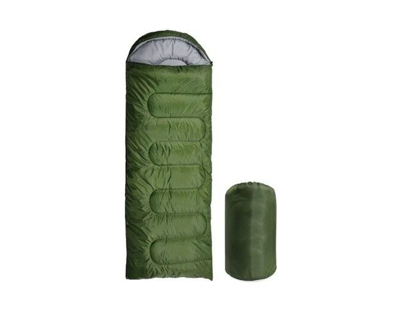 Sleeping Bag 500GSM Army Green Camping Hiking Tent Thermal Bags