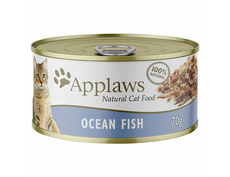 Applaws Natural Ocean Fish in Broth Wet Cat Food Can 70g