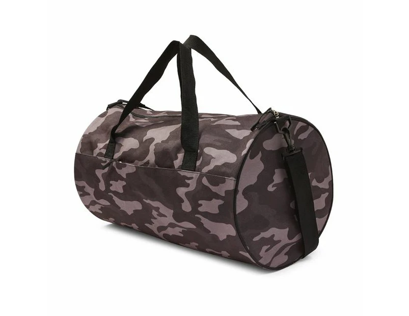 Camo Printed Weekender Bag, Black - Anko