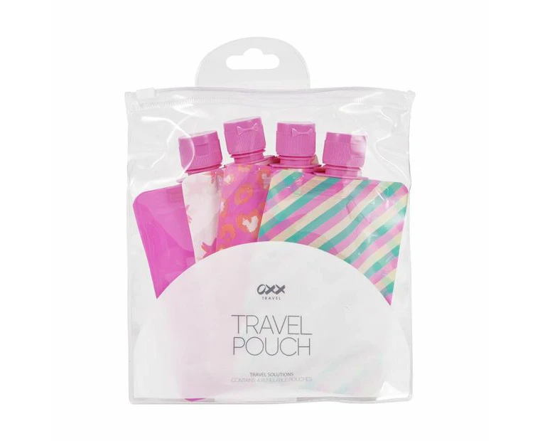 OXX Travel 4 Pack Travel Solutions Travel Pouches