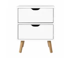 Bedside Tables Drawers Side Table Nightstand White Storage Cabinet