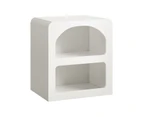 Bedside Table Display Shelf Storage Cabinet Nightstand White