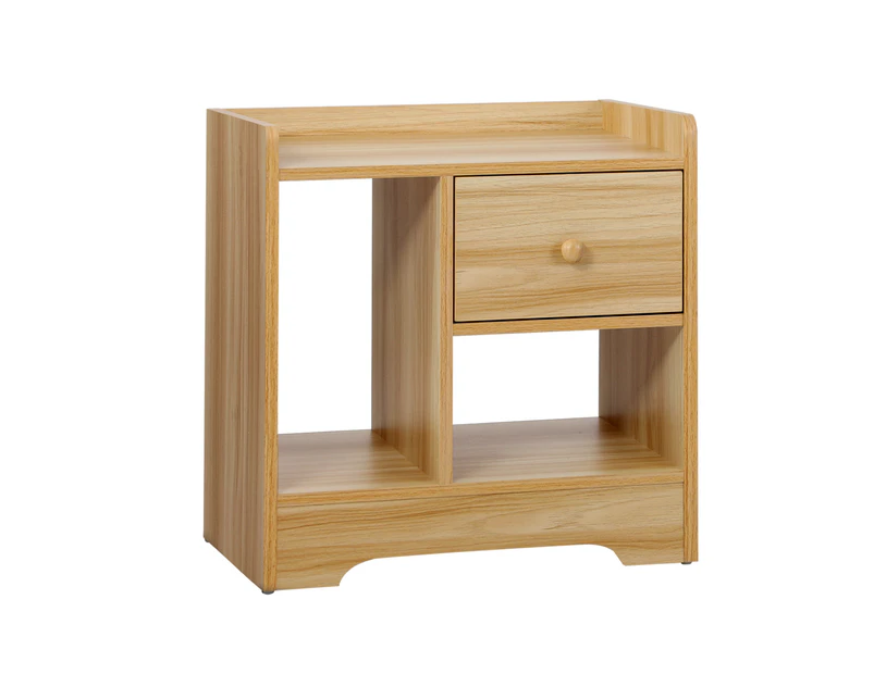 Bedside Tables Side Table Nightstand Storage Drawer Shelf Bedroom Unit Wooden