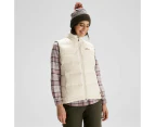 Kathmandu Epiq Womens 600 Fill Down Puffer Warm Outdoor Winter Vest  Women's  Basic Jacket - Ivory Natural