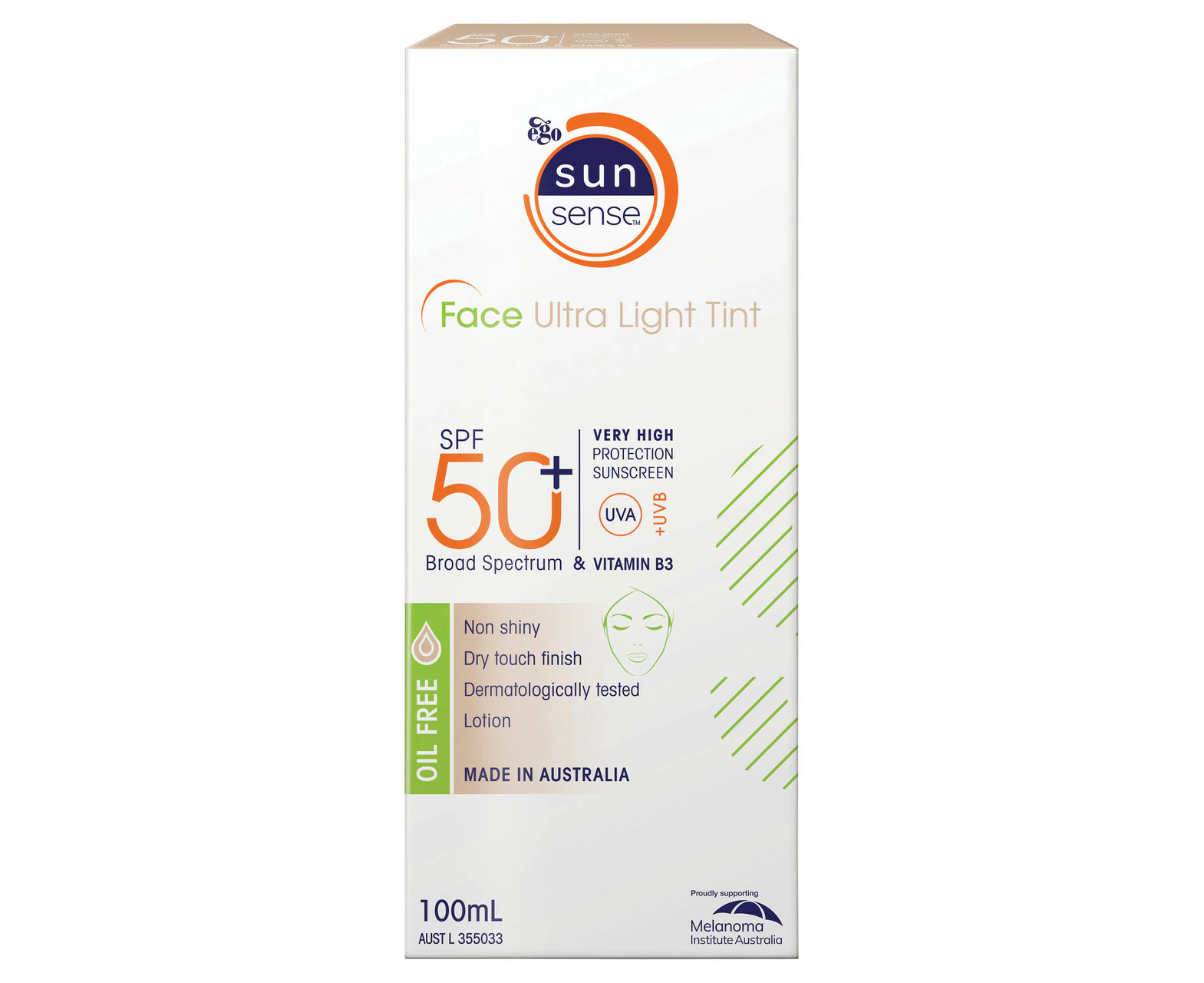 Ego Sunsense Face Ultra Light Tint SPF50+ 100mL