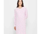 Target Cosy Print Sleep Nightie - Pink