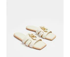 Target Womens Gold Chain Cage Slide - London - Neutral