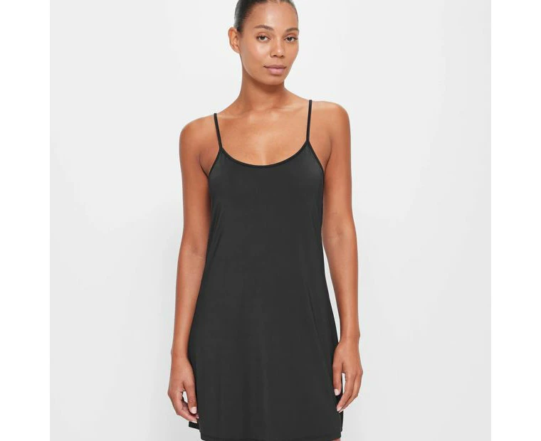 Target Microfibre Reversible Full Slip - Black