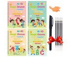 MagicSketch Pad MagicSketch Workbook 4 Book set: Eco-Wise English Writing Adventure for Kids Advanced - Advanced