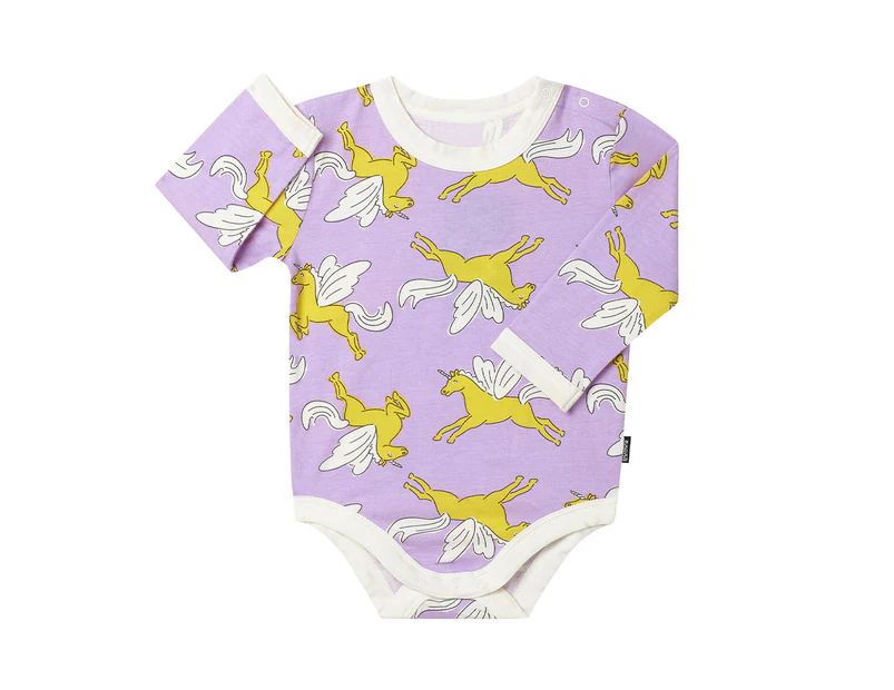 Bonds Baby Roomies Long Sleeve Bodysuit - Mythical Magic Lilac