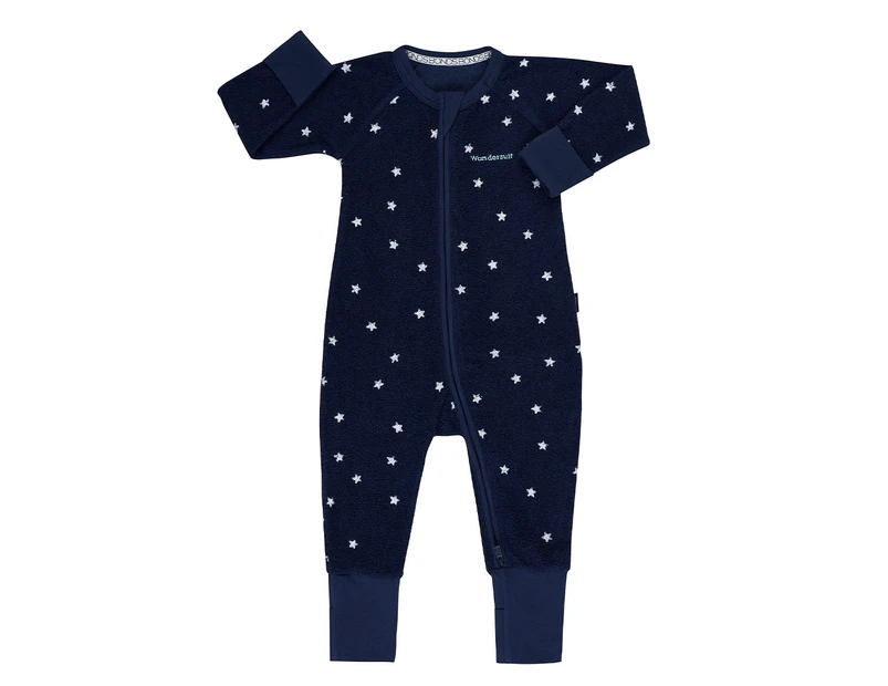 Bonds Baby Poodlette Zip Wondersuit - Star Shine/Black Sea