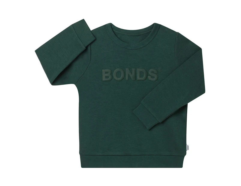 Bonds Toddler/Kids' Tech Sweats Pullover - Jurassic Green