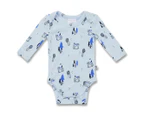 Marquise Baby Racoon Cotton 3-Piece Set - Blue