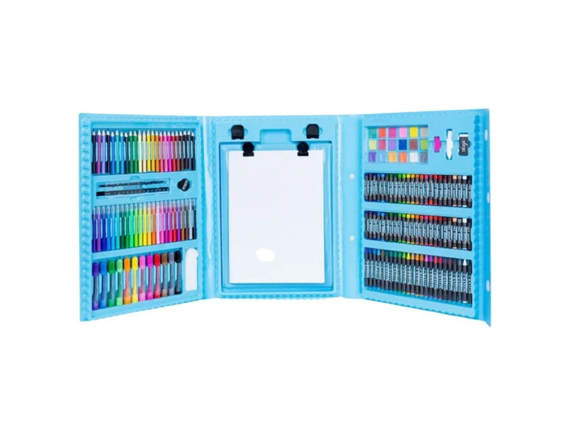 Kidst. 208 Pieces Deluxe Art Supplies Kit for Painting & Drawing - Blue