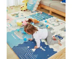 BabiesMart Baby Play Mat Reversible XPE Foam Mat Safe & Baby Friendly - Colourful Whale