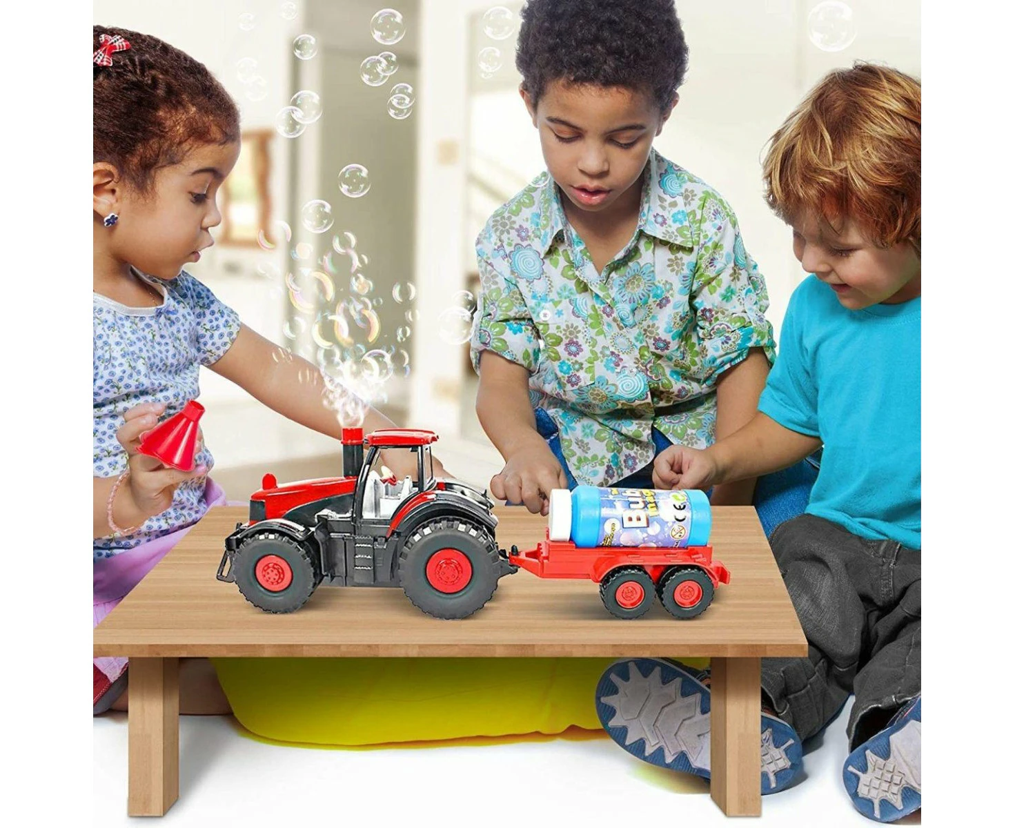 Kidst Bubble Toy Farm Tractor Toys with Lights & Sounds Fun Toy Tractors