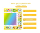 Kidst. Educational Coloring Aqua Magic Water Doodler Play Mat for Kids - 120 x 70 cm