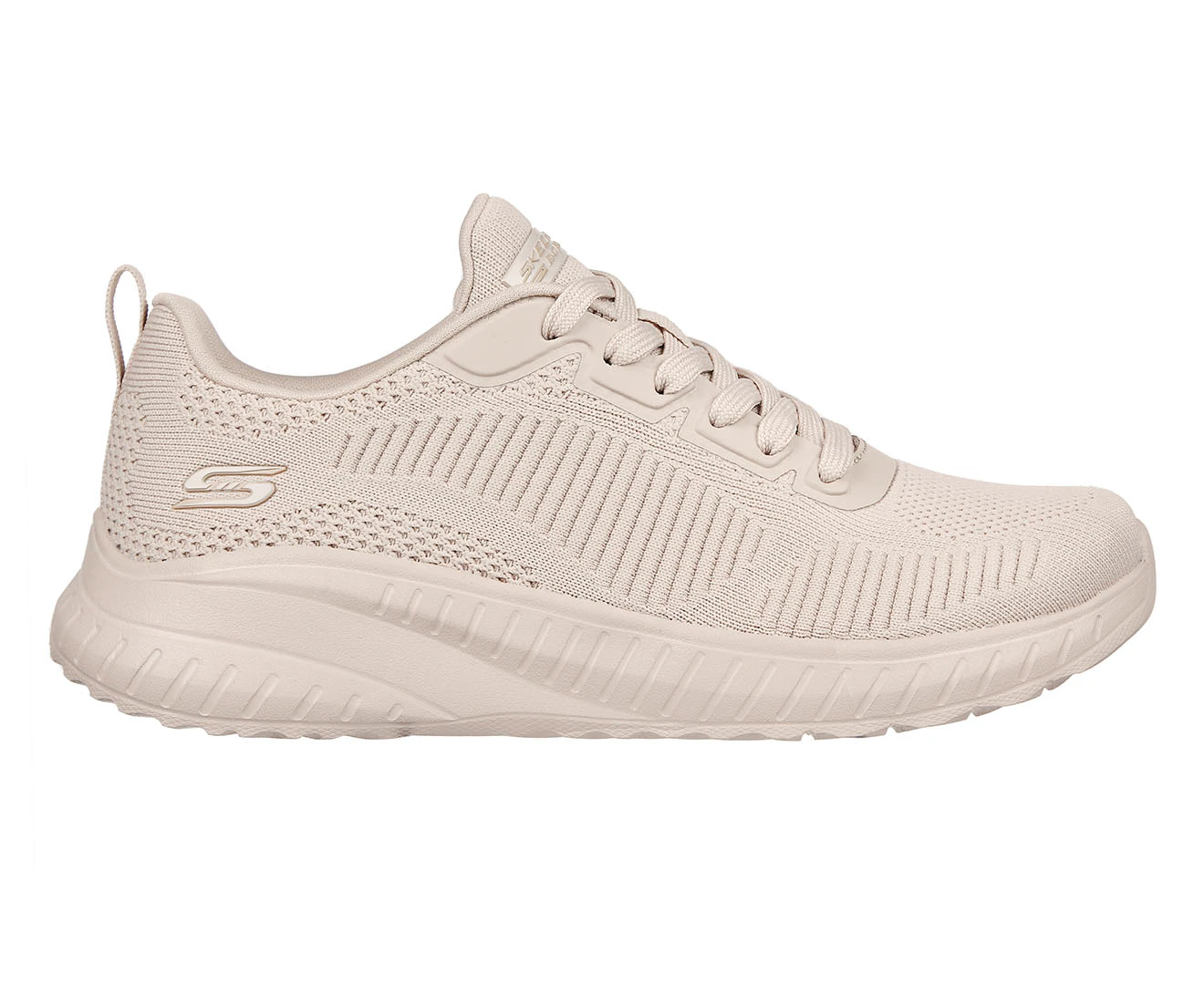 Skechers Women's BOBS Squad Chaos Face Off Running Shoes - Nude