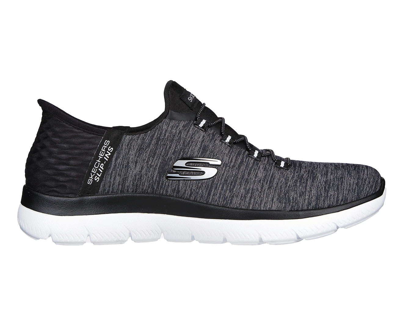 Skechers Women's Slip-Ins Summits Dazzling Haze Runners - Black/Grey