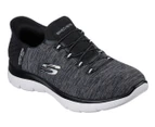 Skechers Women's Slip-Ins Summits Dazzling Haze Runners - Black/Grey