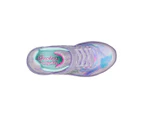 Skechers Girls' S-Lights Twisty Ice Sneakers - Lavender/Multi