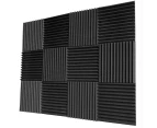 48PCS Studio Acoustic Foam Sound Proofing Absorption Panel Wall Insulation Pad S