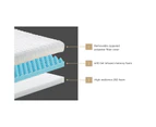 Bedra Single 10cm Memory Foam Mattress Topper Reversible Cool Gel Bed Mat