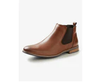 RIVERS - Mens Boot -  Boxer Leather Chelsea Boot - Brown