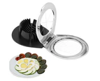 2 In1 Multifunctional Kitchen Egg Cutter Slicing Tool Gadget Accessory
