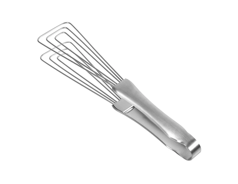 1Pc Stainless Steel Cooking Tongs Salad Bbq Kitchen Food Serving Utensil Eggbeater New Style