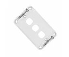 Clipsal Wall Plate + Surround for 3 Mech Connector Terminals