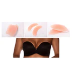 Silicone Bra Inserts Bikini Cleavage Chicken Fillets Womens Push Up - 3 Styles - Nude