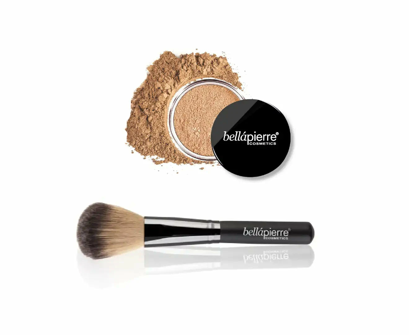 Bellapierre Mineral Foundation & Powder Dome Brush - Latte