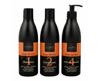 3 x Cabello Shampoo + Conditioner + Leave-On Moisture Keep Me Hot 3 x 400mL