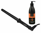 Cabello Tapered Curling Iron + Leave On Moisture 'Keep Me Hot'