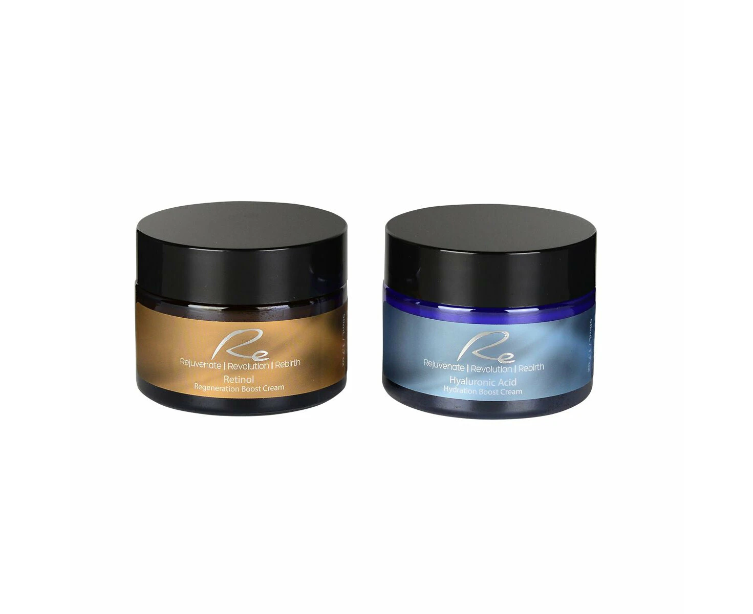 Re Retinol Regeneration+Hyaluronic Acid Boost Face Cream - 2x50mL