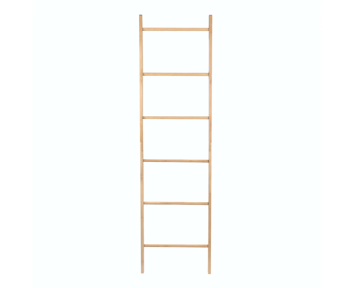 Clevinger Home Freestanding Bamboo Towel Holder Bathroom Ladder Rack 1.8m