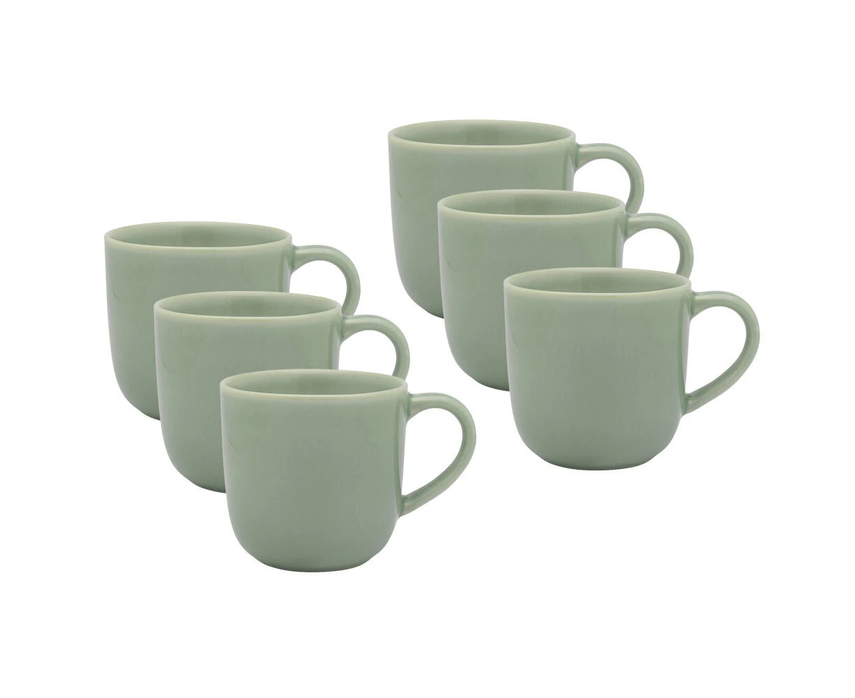 6x Ecology Element 360ml Stoneware Coffee Mug Cup w/ Handle Round Tableware Dew