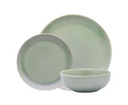 12pc Ecology Element Stoneware Dinner Set Side/Plate/Bowl Round Tableware Dew