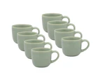 8x 4pc Ecology Element Stoneware 250ml Cuddle Mug Water/Juice Drink Cup Set Dew