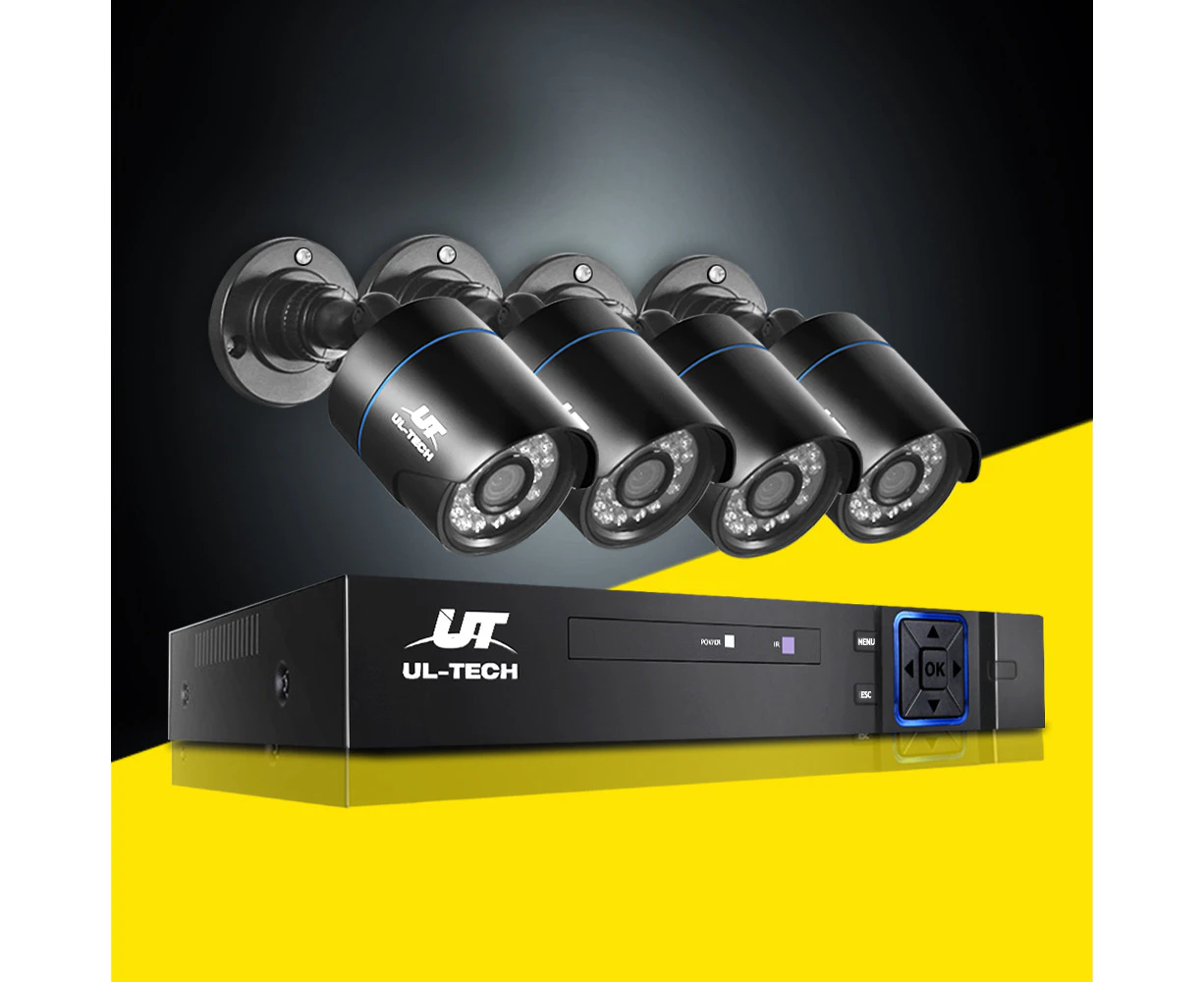 UL-tech CCTV Security System 8CH DVR 4 Cameras 1080p