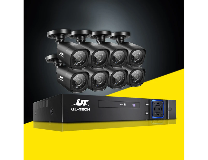 UL-tech CCTV Security System 8CH DVR 8 Cameras 1080p