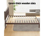 Artiss Bed Frame King Size Wooden Walnut VISE