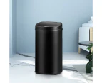 Devanti 58L Motion Sensor Bin Rubbish Automatic Black