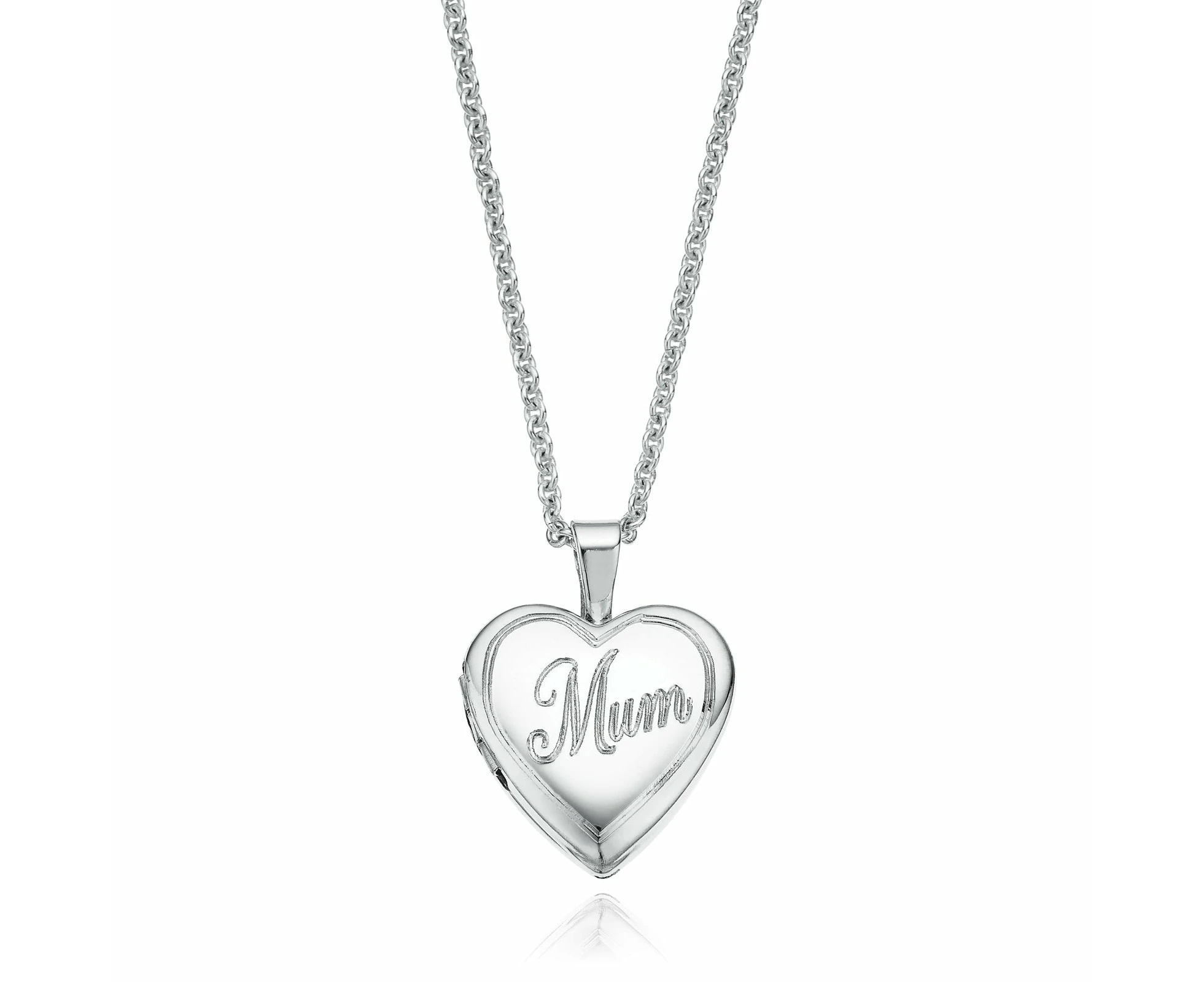 Sterling Silver Mum Heart Locket